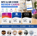 Square Google NFC+QR Code Card
Programmable NTAG215 Chip Printable Square NFC
Tag Card Tap Google Reviews