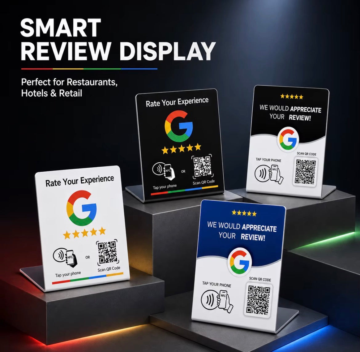 Custom Non-contact Google Social Media Gift Card Circular Google Evaluation NFC Customized
Google Card with NFC Chip