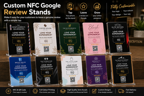 Custom NFC Google Review Plaque/Stands